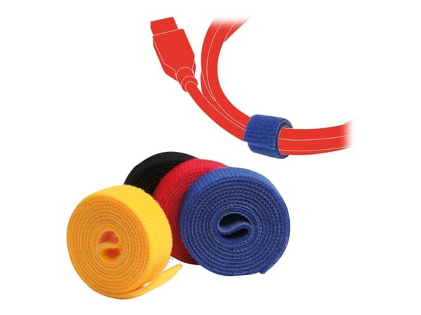 LTC ROLL STRAP - Kardborreremsa - vit, blå, gul, röd