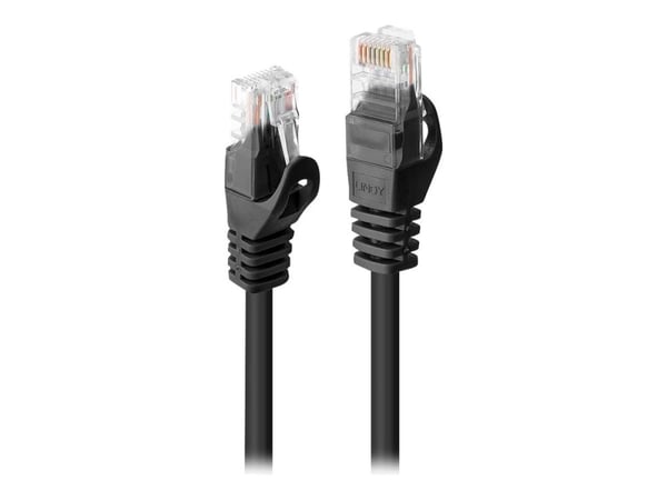 Lindy 48196, 7,5 m, Cat6, U/UTP (UTP), RJ-45, RJ-45, Musta