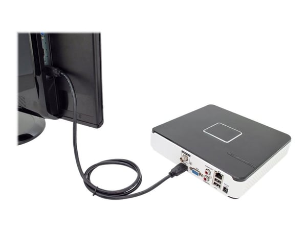 DIGITUS - HDMI-kabel med Ethernet - HDMI hann til HDMI hann - 5 m - svart - 4K-støtte