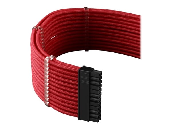 CableMod PRO Series ModMesh C-Series - Strömkabelsats - formpressad - röd