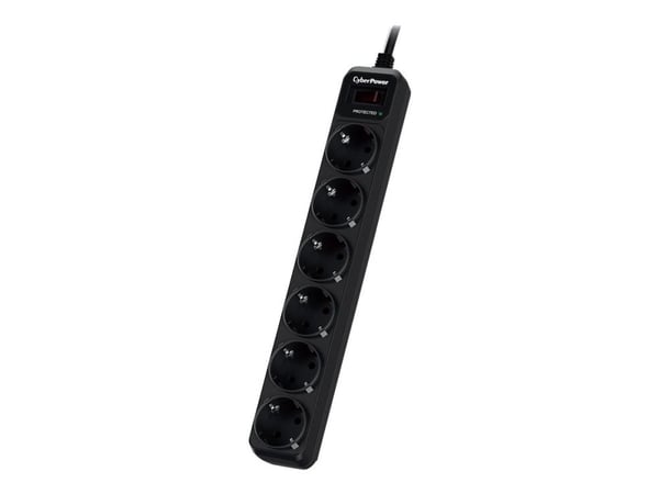 CyberPower B0620SC0-DE, 350 J, 6 AC-pistorasia(a), Tyyppi F, 200 - 250 V, 50 - 60 Hz, 10 A