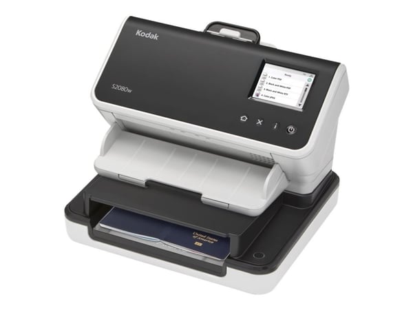 Kodak S2080w - Dokumentskanner - Dobbel CIS - 216 x 3000 mm - 600 dpi x 600 dpi - inntil 80 spm (mono) / inntil 80 spm (farge) - ADF (80 ark) - inn...