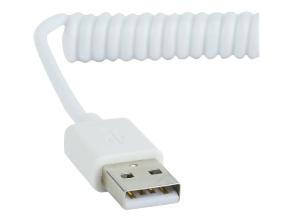 Cablexpert - USB-kaapeli - USB (uros) - Micro-USB Type B (uros) - USB 2.0 - 1,8 m - kierretty, muotoiltu - valkoinen
