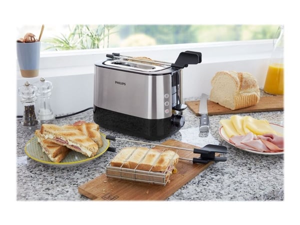 Philips Viva Collection HD2639 - Brødrister - 2 skive - 2 Spor - hvit