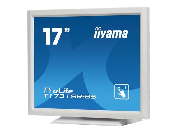 iiyama ProLite T1731SR-W5 - LED-skjerm - 17" - berøringsskjerm - 1280 x 1024 @ 75 Hz - TN - 250 cd/m² - 1000:1 - 5 ms - HDMI, VGA, DisplayPort - hø...