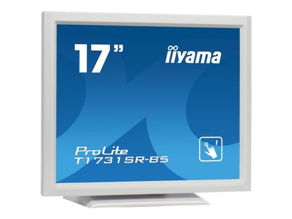 iiyama ProLite T1731SR-W5 - LED-skjerm - 17" - berøringsskjerm - 1280 x 1024 @ 75 Hz - TN - 250 cd/m² - 1000:1 - 5 ms - HDMI, VGA, DisplayPort - hø...
