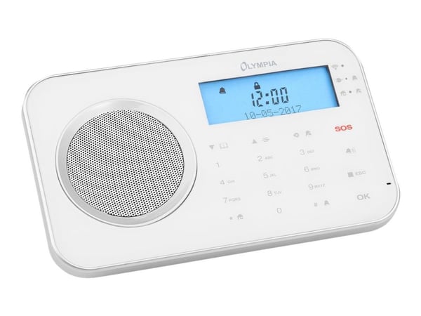 OLYMPIA ProHome 8700 - Hemsäkerhetssystem - trådlös - Cellulär - Wi-Fi - 2.4 Ghz, 868.5 MHz - vit