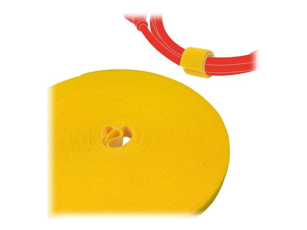 LTC PRO ROLL STRAP - Kosketuskiinnitteinen hihna - keltainen