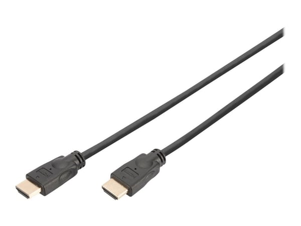 DIGITUS - HDMI-kabel med Ethernet - HDMI hann til HDMI hann - 5 m - svart - 4K-støtte