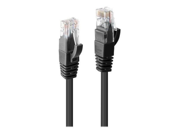 Lindy - Koblingskabel - RJ-45 (hann) til RJ-45 (hann) - UTP - CAT 6 - formstøpt, uten hindringer, flertrådet - svart