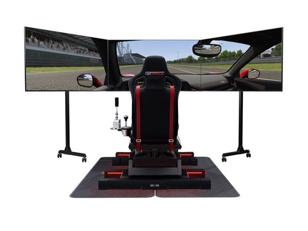 Next Level Racing Free Standing Triple Monitor Stand - Monteringssett (gulvstativ) - for 3 LCD/plasma-paneler - skjermstørrelse: 32"-65"