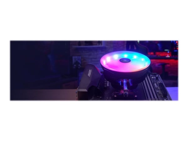 Aerocool Core Plus, Jäähdytin, 13,6 cm, 600 RPM, 1800 RPM, Musta, Valkoinen