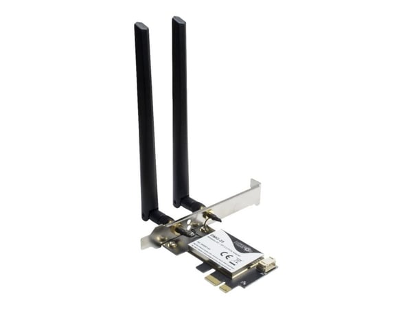 Inter-Tech DMG-35 - Nettverksadapter - PCI Express x1 lav profil - Bluetooth 5.0, 802.11ax