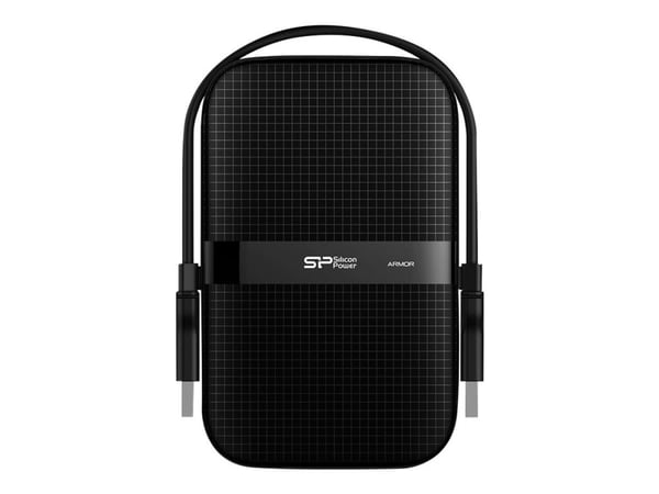 SILICON POWER Armor A60 - Harddisk - 2 TB - ekstern (bærbar) - 2.5" - USB 3.2 Gen 1 - svart