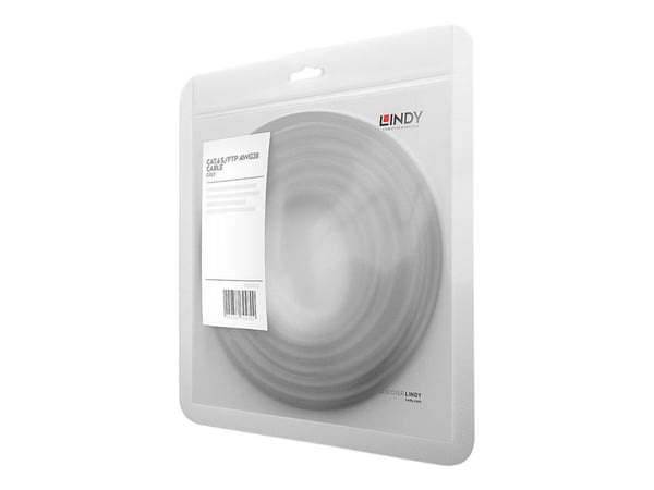 Lindy Basic - Koblingskabel - RJ-45 (hann) til RJ-45 (hann) - 50 cm - SFTP, PiMF - CAT 6 - formstøpt, uten hindringer, flertrådet - kjølig grå