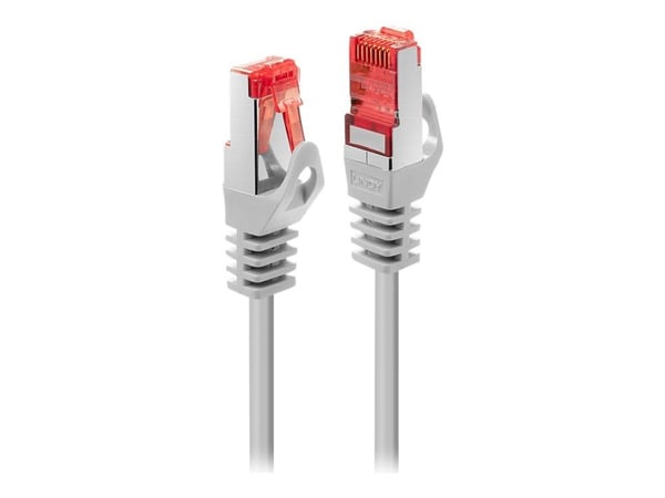Lindy Basic - Koblingskabel - RJ-45 (hann) til RJ-45 (hann) - 50 cm - SFTP, PiMF - CAT 6 - formstøpt, uten hindringer, flertrådet - kjølig grå