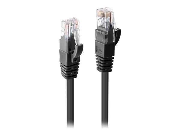 Lindy - Koblingskabel - RJ-45 (hann) til RJ-45 (hann) - UTP - CAT 6 - formstøpt, uten hindringer, flertrådet - svart