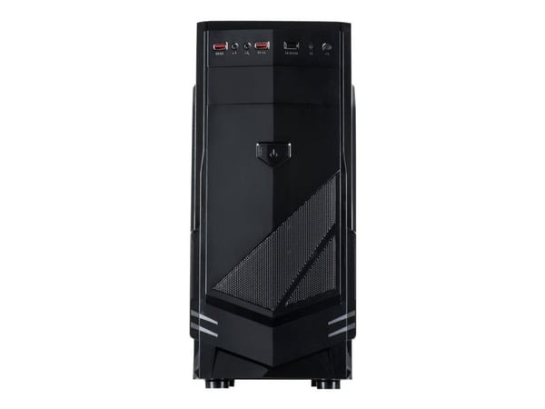 Inter-Tech B-30 - Tower - ATX - ingen strømforsyning (ATX) - svart - USB/lyd