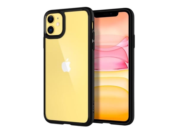 Spigen Ultra Hybrid Series - bakdeksel til mobiltelefon - polykarbonat, termoplastisk polyuretan (TPU) - matt svart - for Apple iPhone 11