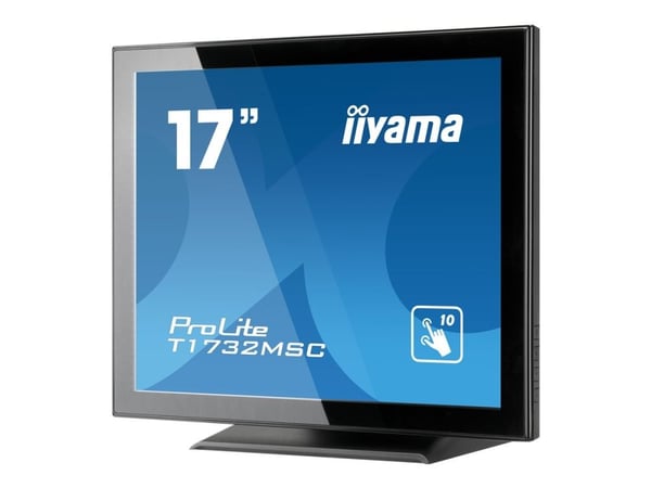 iiyama ProLite T1732MSC-B5X - LED-skärm - 17" - pekskärm - 1280 x 1024 - TN - 250 cd/m² - 1000:1 - 5 ms - HDMI, VGA, DisplayPort - högtalare - svart