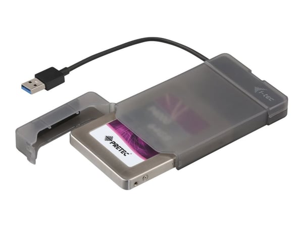 i-Tec MySafe Advance - Lagringspakning - 2,5" - SATA 6Gb/s - USB 3.0 - sort