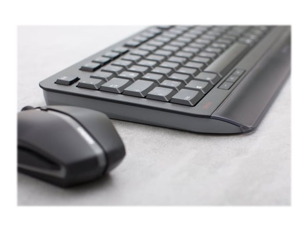 CHERRY GENTIX DESKTOP - Tastatur- og mussett - trådløs - 2.4 GHz - Engelsk - svart