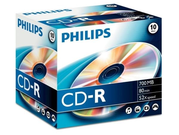 Philips - 10 x CD-R - 700 MB (80 min) 52x - CD-eske