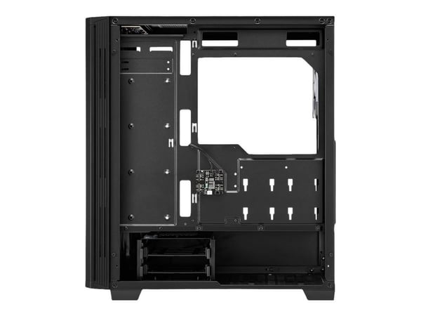 Sharkoon RGB LIT 200 - Tower - ATX - sidepanel med vindu (herdet glass) - ingen strømforsyning - USB/lyd