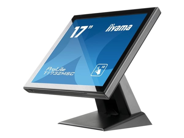 iiyama ProLite T1732MSC-B5X - LED-skärm - 17" - pekskärm - 1280 x 1024 - TN - 250 cd/m² - 1000:1 - 5 ms - HDMI, VGA, DisplayPort - högtalare - svart