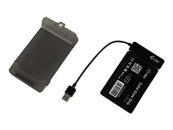 i-tec MYSAFEU313, HDD-/SSD-kotelo, 2.5", SATA, Serial ATA II, Serial ATA III, 5 Gbit/s, USB-liitettävyys, Musta