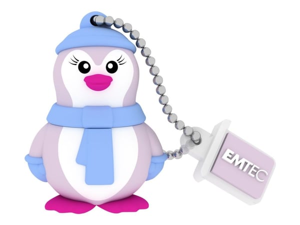 EMTEC Animalitos Marine Range M336 Miss Penguin - USB-flashstasjon - 16 GB - USB 2.0