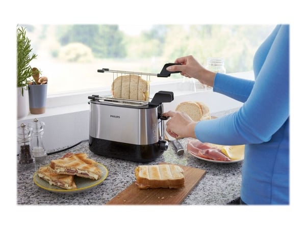 Philips Viva Collection HD2639 - Brødrister - 2 skive - 2 Spor - hvit