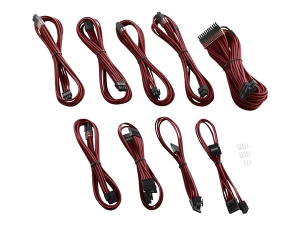 CableMod PRO Series ModMesh C-Series AXi, HXi & RM Cable Kit - Strømkabelsett - formstøpt - blodrød