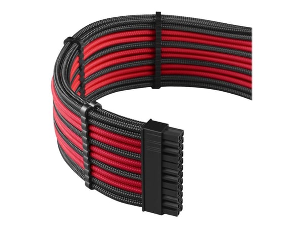 CableMod PRO Series ModMesh C-Series RMi & RMx(Black Label)  Cable Kit - Strømkabelsett - formstøpt - sort / rød