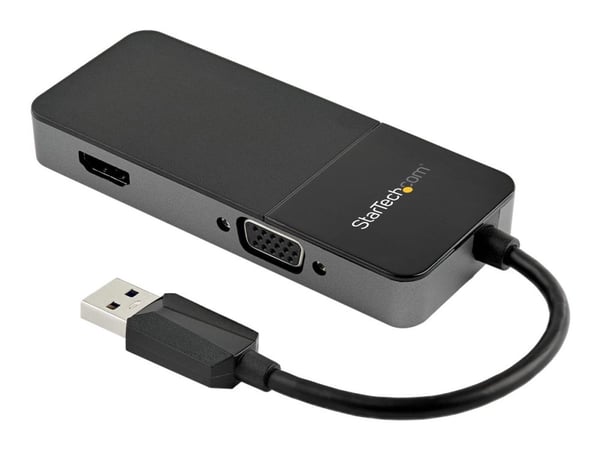 StarTech.com USB32HDVGA, 3.2 Gen 1 (3.1 Gen 1), USB A-tyyppi, HDMI-lähtö, VGA (D-Sub) -lähtö, 3840 x 2160 pikseliä