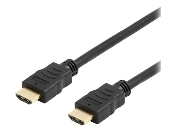 DELTACO Office HDMI-1010D-DO - High Speed - HDMI-kabel med Ethernet - HDMI han til HDMI han - 1 m - lajittelu - 4K-tuki DELTACO Office HDMI-1010D-DO - High Speed - HDMI-kabel med Ethernet - HDMI han til HDMI han - 1 m - lajittelu - 4K-tuki