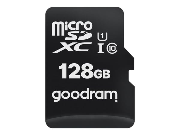 GOODRAM M1AA - Flashminnekort (microSDXC til SD-adapter inkludert) - 128 GB - UHS-I U1 / Class10 - microSDXC UHS-I
