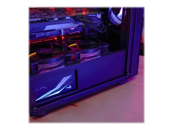 AEROCOOL ADVANCED TECHNOLOGIES AeroCool Menace Saturn FRGB v1 - Tempered Glass Edition - Tower - ATX - sidopanel med fönster (härdat glas)