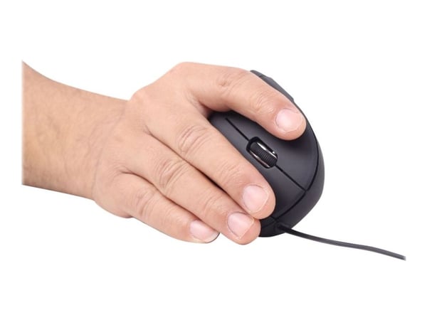 Gembird MUS-ERGO-01 - Vertikal mus - ergonomisk - optisk - 6 knapper - kablet - USB - svart