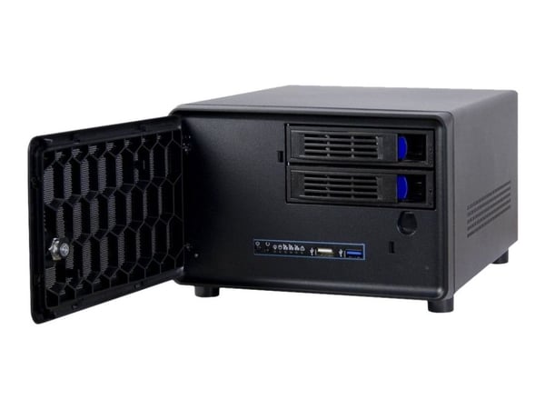 Inter-Tech SC-2100, Small Form Factor (SFF), PC, Musta, Mini-ITX, Terästä, Toiminta/Seikkailu, Hälytys, HDD, Verkko, Teho