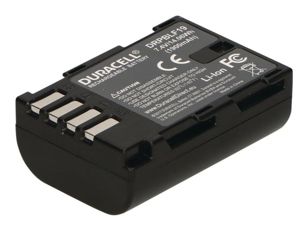 Duracell Li-Ion Battery 2000mAh for Panasonic DMW-BLF19