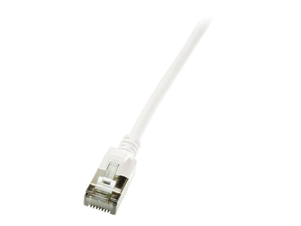LogiLink Ultraflex SlimLine - Liitäntäkaapeli - RJ-45 (han) til RJ-45 (han) - 1 m - 3,8 mm - suojattu PIMF - CAT 6a - booted, halogenfri, formet - ...