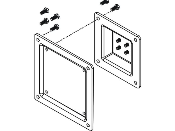 Neomounts FPMA-VESA100 - Monteringskomponent (VESA-adapterplate) - for LCD-skjerm - svart - skjermstørrelse: 10"-30"