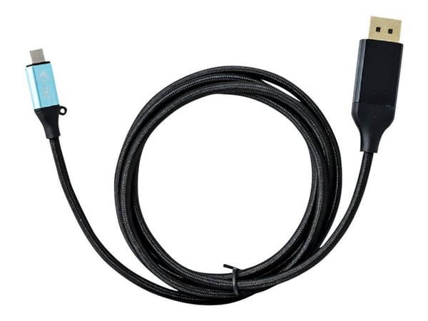 i-Tec - DisplayPort-kabel - USB-C (hann) til DisplayPort (hann) - Thunderbolt 3 - 2 m - 4K-støtte