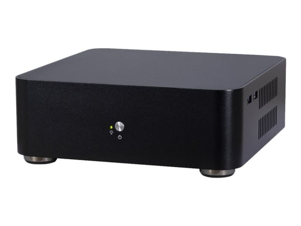 Inter-Tech A60 - USFF - Mini-ITX case - strömadapter 60 Watt - svart - USB