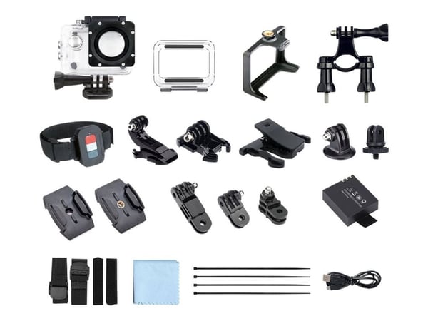 Easypix GoXtreme Enduro Black - Actionkamera - 4K / 30 fps - 8.0 MP - Wireless LAN - under vannet inntil 30 m - svart