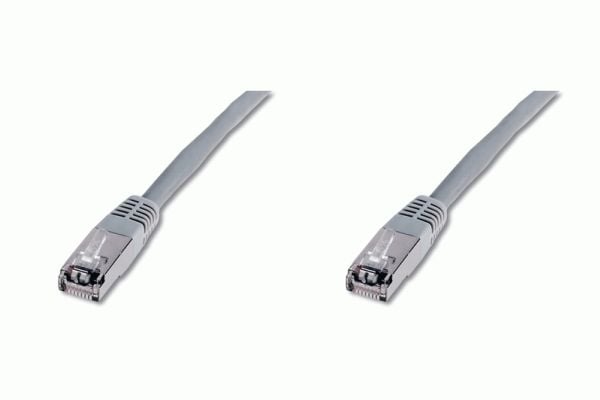 DIGITUS Premium - Patchkabel - RJ-45 (han) til RJ-45 (han) - 5 m - SFTP - CAT 5e - booted - grå
