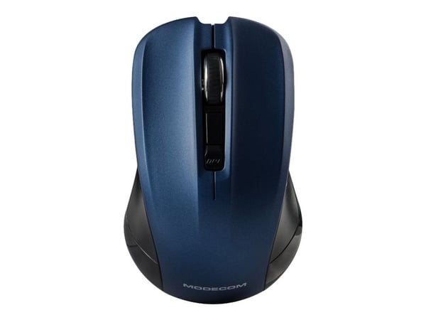 Modecom MC-M9.1, Molempikätinen, Optinen, USB A-tyyppi, 1600 DPI, Musta, Sininen