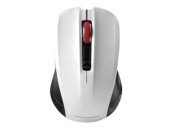 ModeCom MC-M9.1 - Mus - optisk - 4 knapper - kablet - USB - svart, hvit