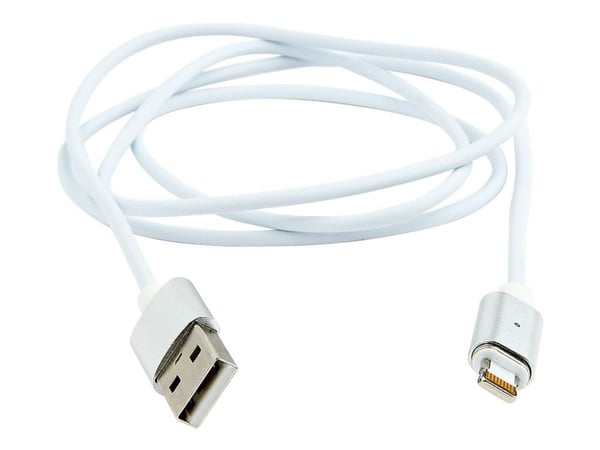 Cablexpert - Lightning-kabel - USB hann til Lightning hann magnetisk - 1 m - sølv